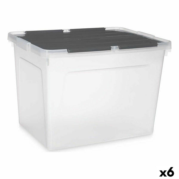 Kipit Säilytyslaatikko Kannella 48 L, 6 kpl