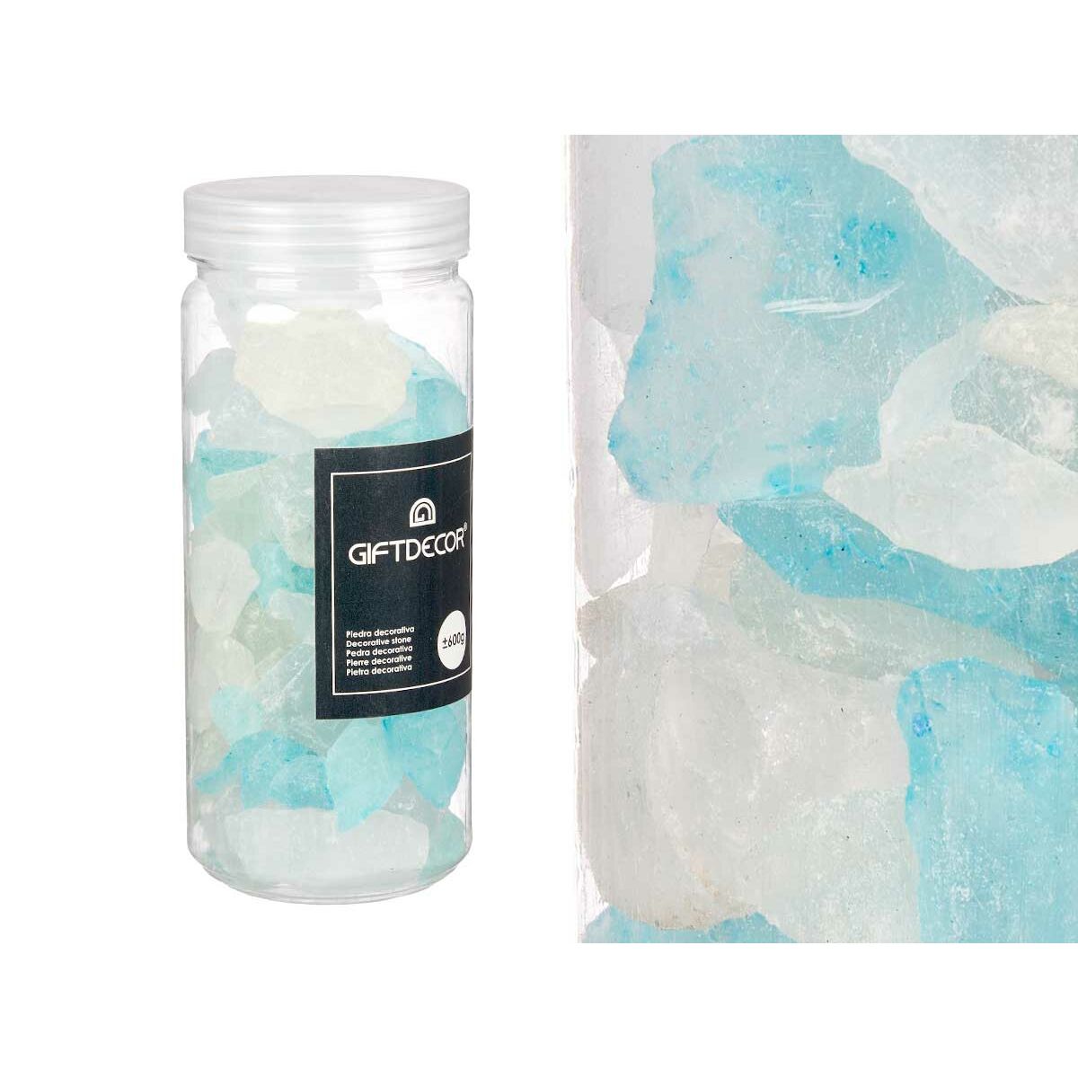 Koristekivet Gift Decor Sininen Vihreä Purppura Pinkki 600 g