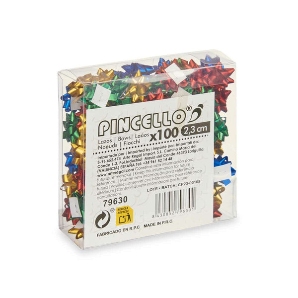 Pincello Lahjarusetit PVC 2,3 cm Monivärinen 100 kpl