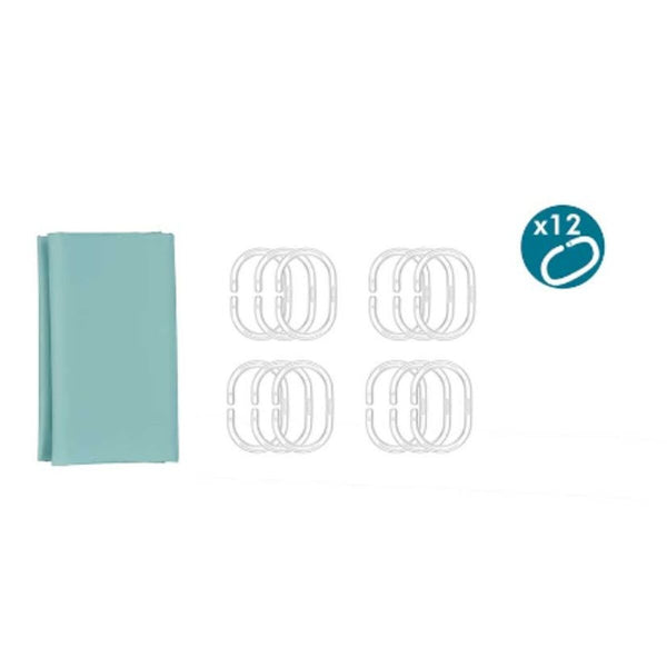 Berilo Vihreä Suihkuverho 180x180 cm