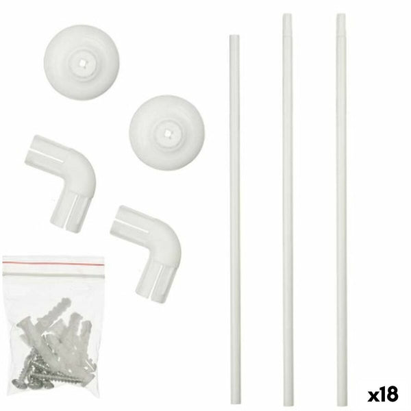 Berilo suihkuverhon tanko valkoinen alumiini