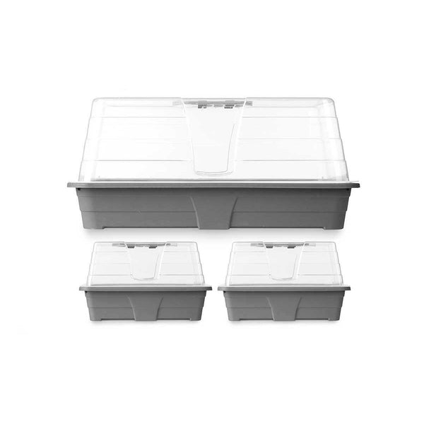 Ibergarden Kasvihuoneen Setti Harmaa Muovinen