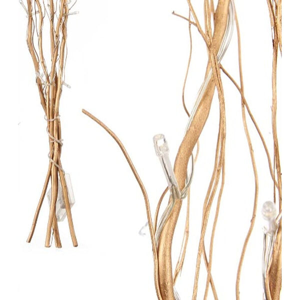 Gift Decor LED-koristekimppu, kullattu puu