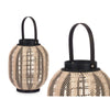 Gift Decor Musta-Beige Sisustuslyhty Kahvalla