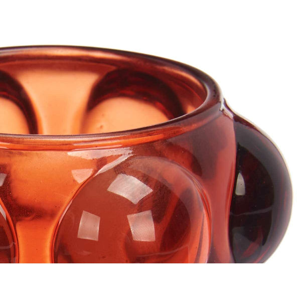 Oranssi Kristalli Kynttilänjalka Mikrohelmillä