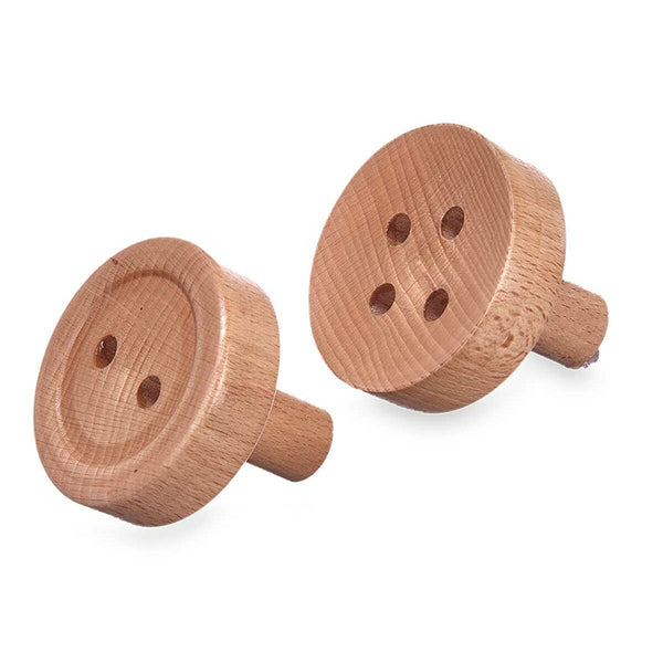 Gift Decor Ruskeat Puunupit 6-osainen Setti