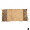 Gift Decor Juuttimatto Musta Luonnollinen Raidat 70x140 cm