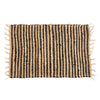 Gift Decor Raita Matto Musta Luonnollinen 60x90 cm