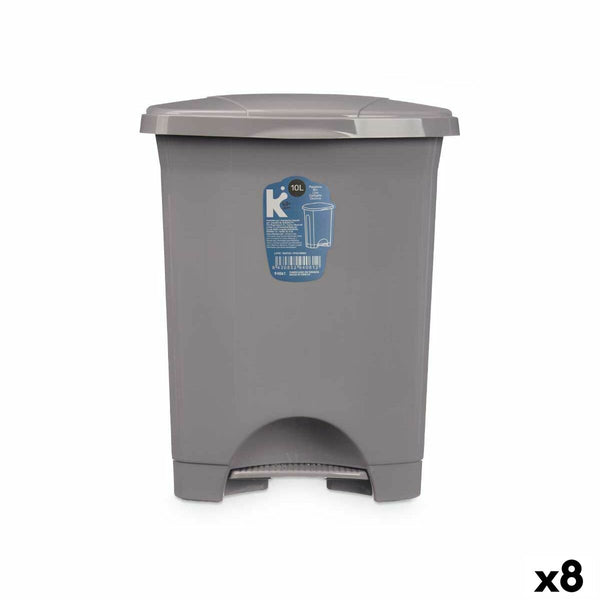 Harmaa Poljinsanko 10 L, Muovinen (8 kpl)