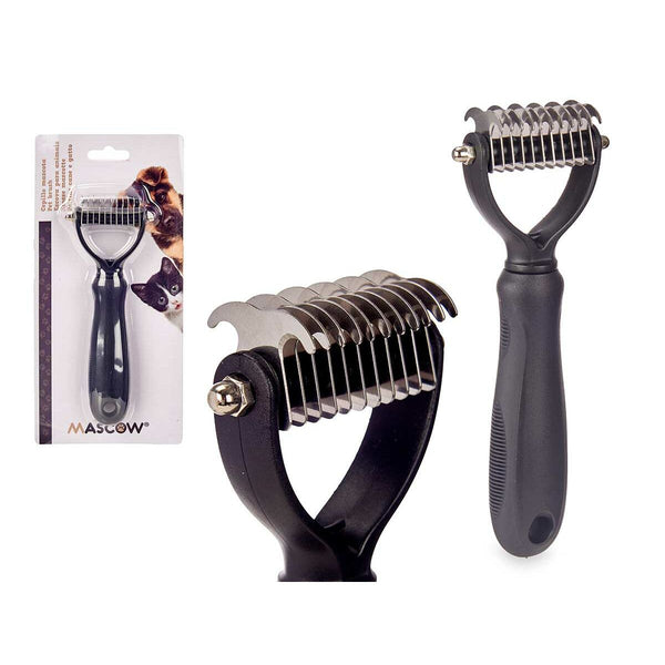 Mascow koiran karvanpoistoharja musta silikoni