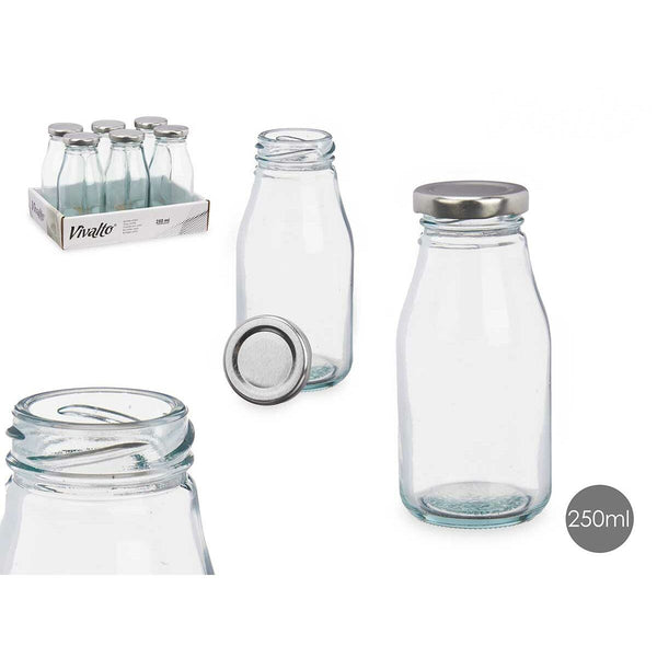 Lasipullo 250 ml, 6 kpl - Vivalto