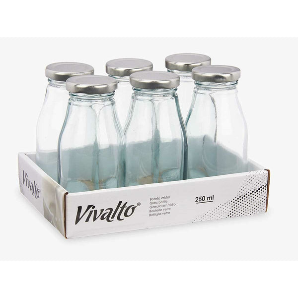 Lasipullo 250 ml, 6 kpl - Vivalto