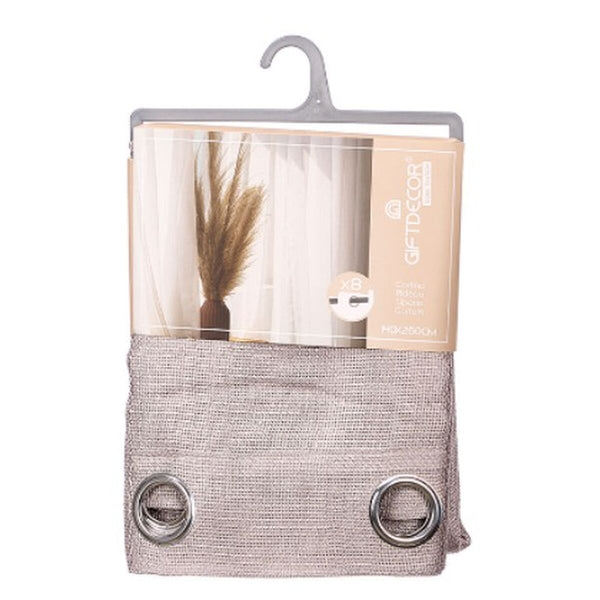 Gift Decor Harmaa Verho 140 x 260 cm (6 osaa)
