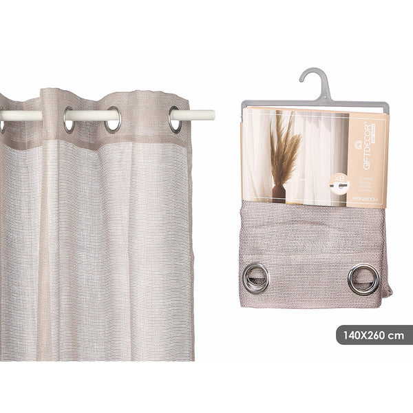 Gift Decor Harmaa Verho 140 x 260 cm (6 osaa)