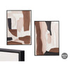 Abstrakti Kangastaulu Gift Decor Ruskea Beige 4 osaa