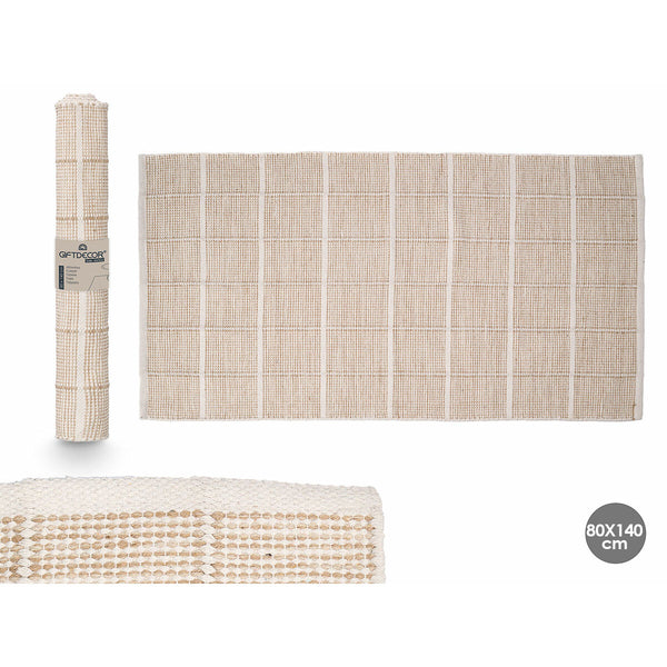 Beige Matto Kehyskuviolla 140 x 80 cm (6 osaa)