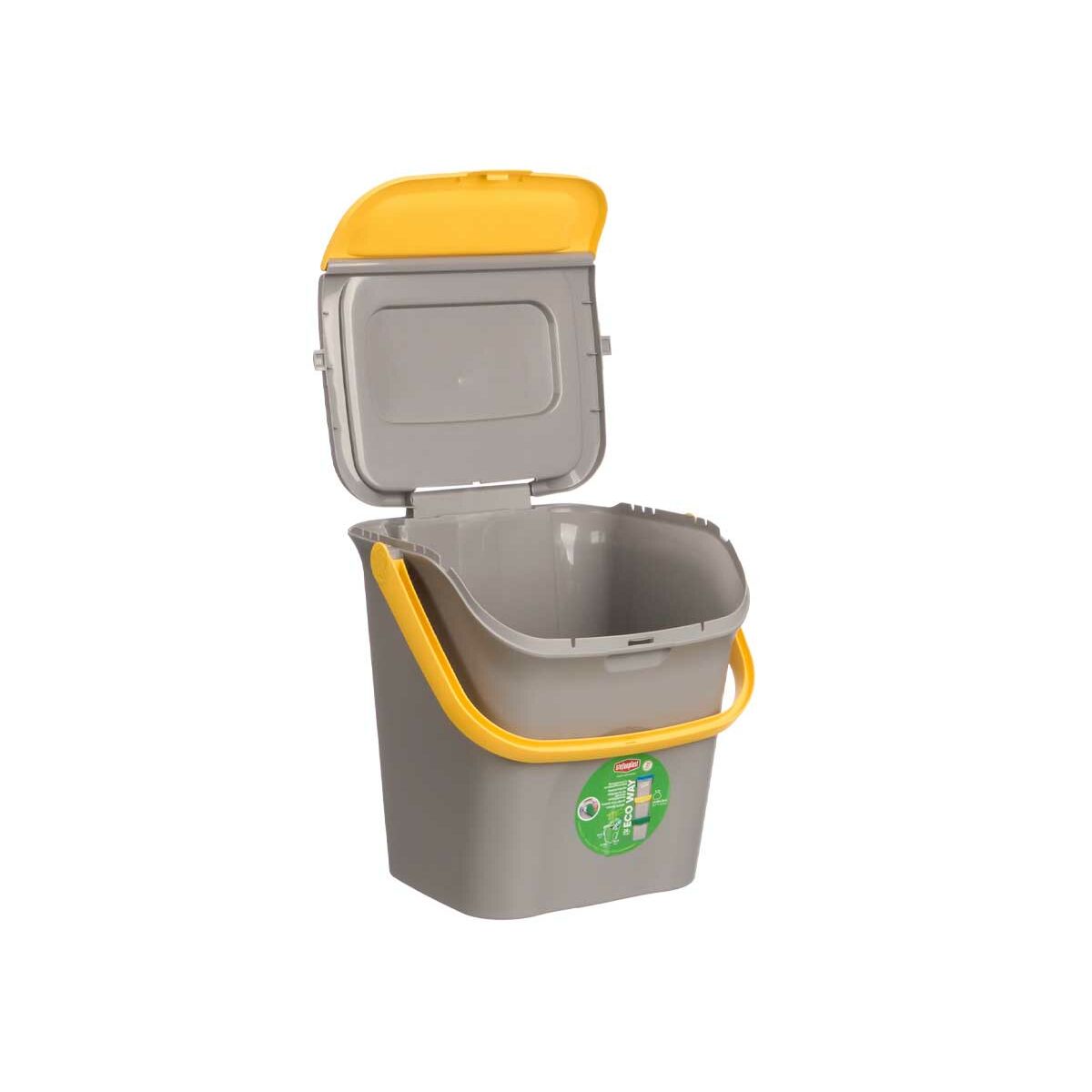 Stefanplast Ecoway Pinottava Jäteastia 28L Keltainen/Harmaa