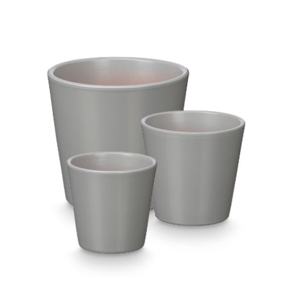 Ibergarden Harmaa Saviruukkusetti, 3 Kappaletta