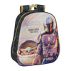 The Mandalorian 3D Lasten Reppu Musta Beige