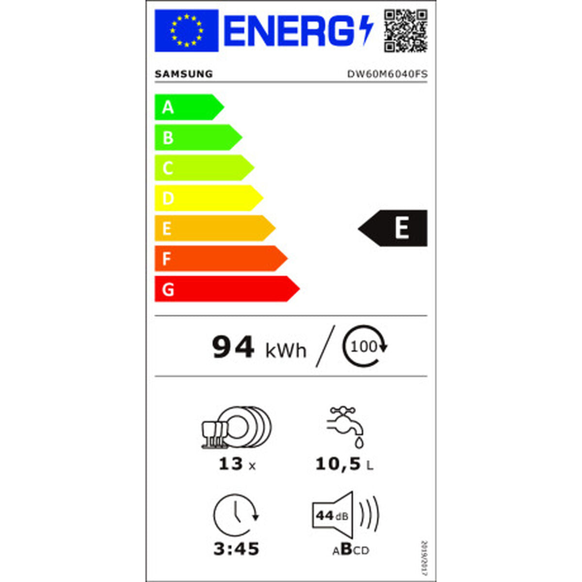 Samsung astianpesukone 60 cm teräs