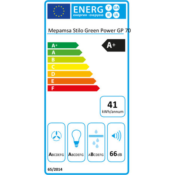 Mepamsa Stilo 70 cm Liesituuletin, Teräs