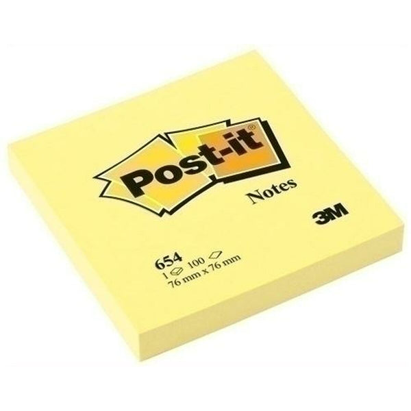 Post-it tarralaput 76 x 76 mm keltainen, 2 osaa