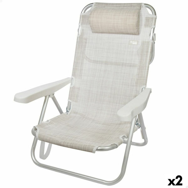 Kokoontaitettava Rantatuoli Niskatuella, Beige