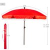 Aurinkovarjo Aktive 200 cm