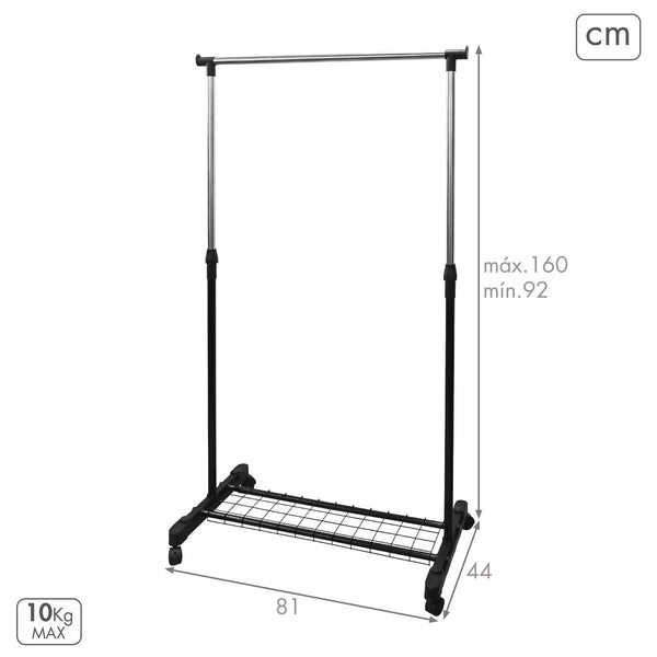 Max Home metallinen vaateteline, 4 osaa