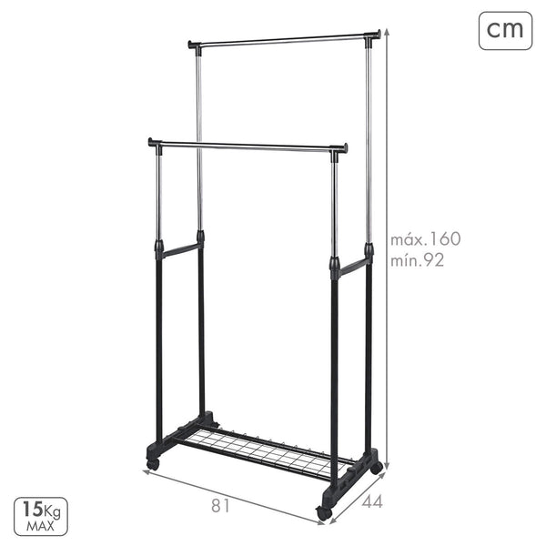 Metallinen Takkiteline Max Home, 2-osainen