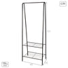 Metallinen Takkiteline Max Home, 4 osaa