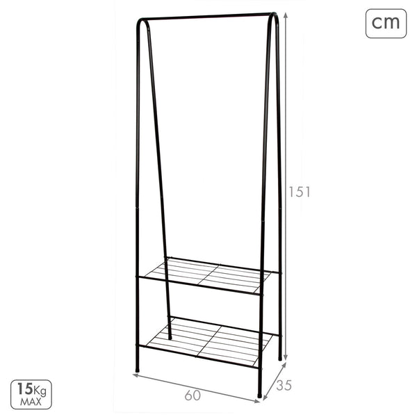 Metallinen Takkiteline Max Home, 4 osaa