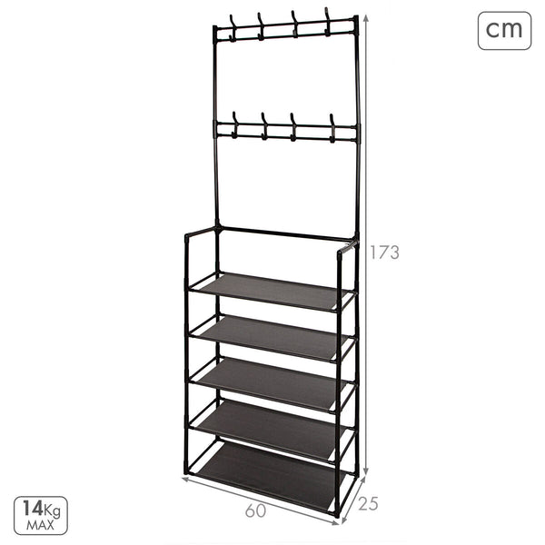 Metallinen Takkikenkäteline Max Home 4 osaa