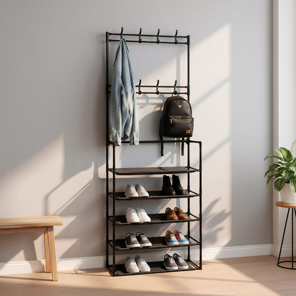 Metallinen Takkikenkäteline Max Home 4 osaa