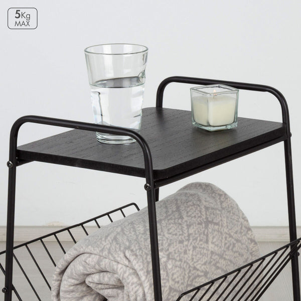 Max Home kahvipöytä, rauta ja puu MDF, 4 osaa