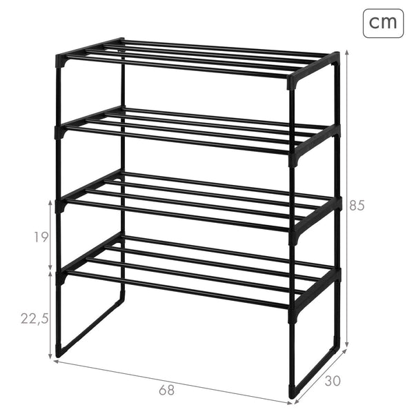 Max Home Metallihyllyt 4-osainen