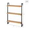 Max Home Seinähylly Rauta ja MDF 40x55x12 cm, 4 osaa