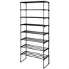 Max Home musta metallihylly 67x160x30 cm, 2 osaa
