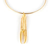 Tuent Elastic Necklace #Shiny Gold 1 U