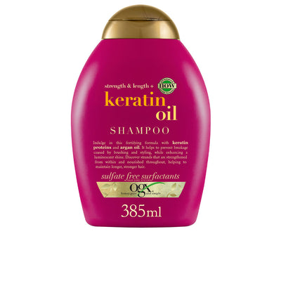 Ogx keratin oil shampoo, hauras hiukset, kosteuttava ja vahvistava 385 ml - OGX