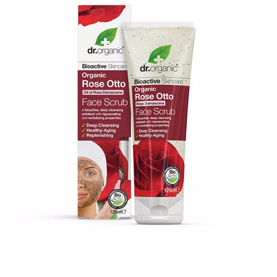 Rosa de damasco kasvojen kuorinta-aine 125 ml - DR. ORGANIC
