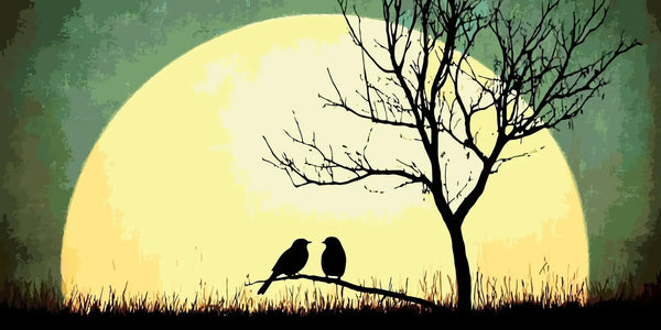 Sunset Silhouette 40x80cm - Paint By Numbers