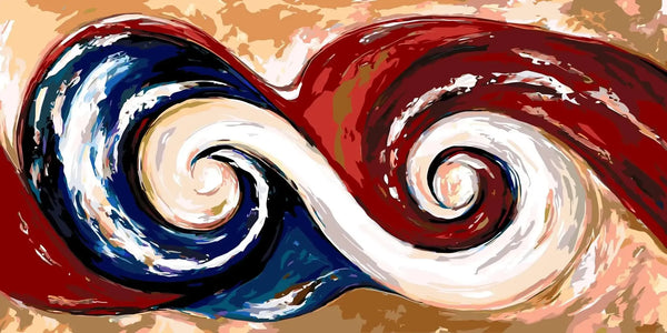 Swirling Balance 40x80cm - Paint By Numbers