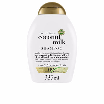 Ogx parabeeniton kookosmaito shampoo, kuivat hiukset, hydrataatio ja elastisuus 385 ml - OGX