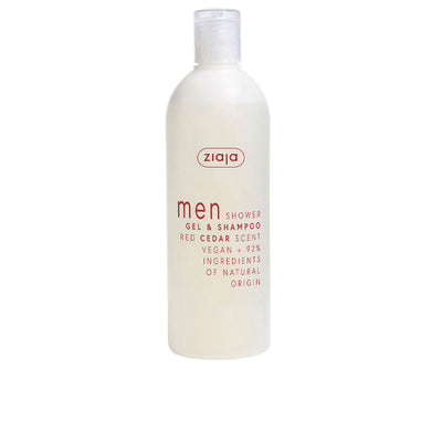 Men suihkugeeli ja punasedrinsiampaushampoo 400 ml - ZIAJA