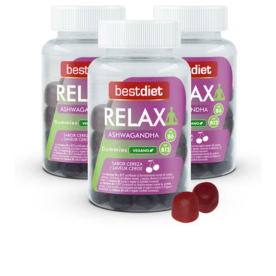 Relax aswagandha -karkit #cereza 60 kpl - BEST DIET
