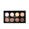 Highlight & contour pro -paletti 8 x 2,7 gr - NYX PROFESSIONAL MAKE UP