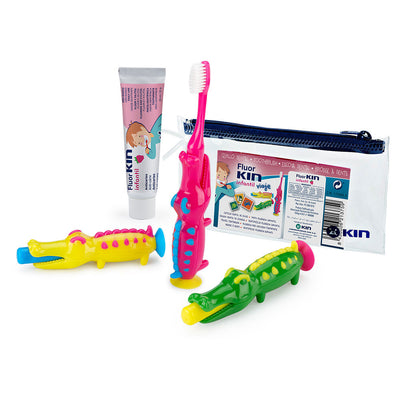 Fluorkin infantil viaje cocodrilo setti 3 kpl - KIN