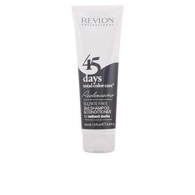 45 days 2in1 shampoo & conditioner säteileville tummille hiuksille 275 ml - REVLON