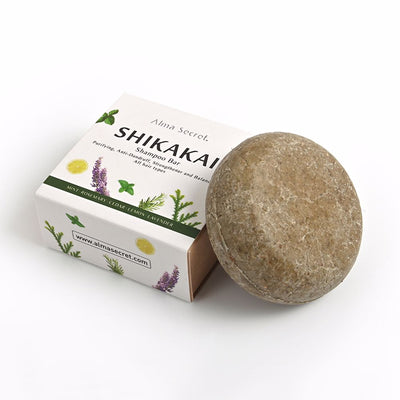 Shikakai kiinteä shampoo 85 gr - ALMA SECRET